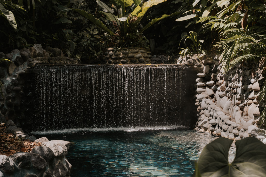 waterfall at hot springs costa rica
